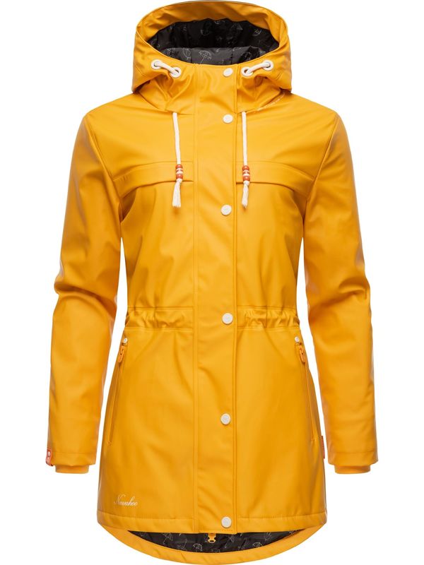 NAVAHOO NAVAHOO Преходно палто 'Rainy Forest'  жълто / оранжево / бяло