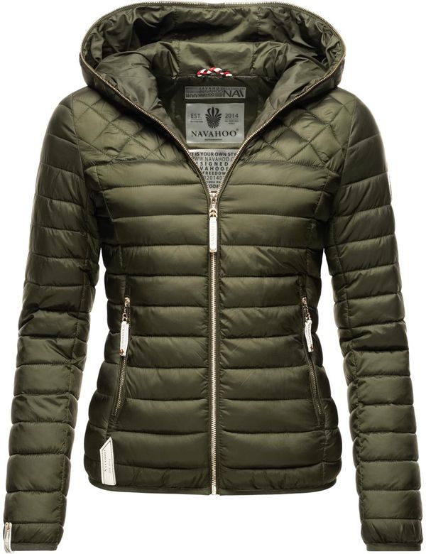 NAVAHOO NAVAHOO Преходно яке 'Ich Bin Hübsch'  маслина