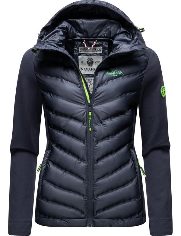 NAVAHOO NAVAHOO Преходно яке 'Nimm Mich Mit'  нощно синьо / неоново зелено