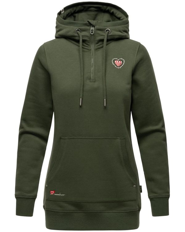 NAVAHOO NAVAHOO Суичър 'Zauberelfe'  маслина / червено / бяло