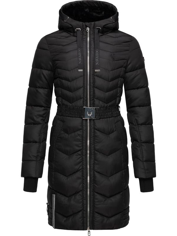 NAVAHOO NAVAHOO Зимно палто 'Alpenveilchen'  черно