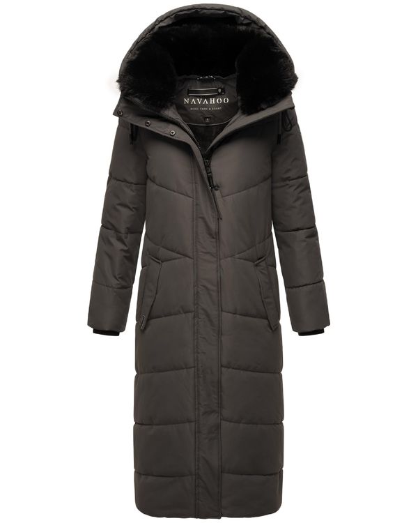 NAVAHOO NAVAHOO Зимно палто 'Hingucker XIV'  графитено сиво