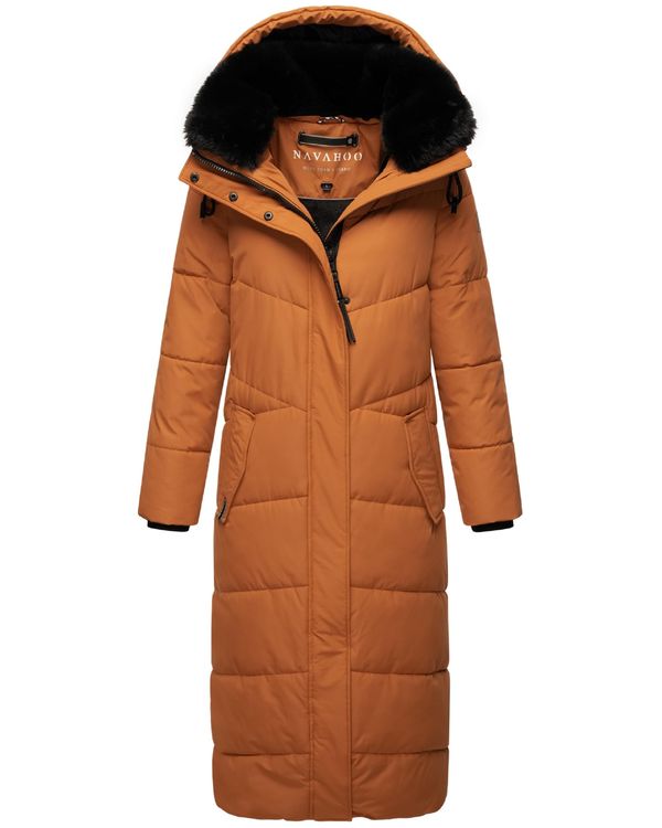 NAVAHOO NAVAHOO Зимно палто 'Hingucker XIV'  карамел