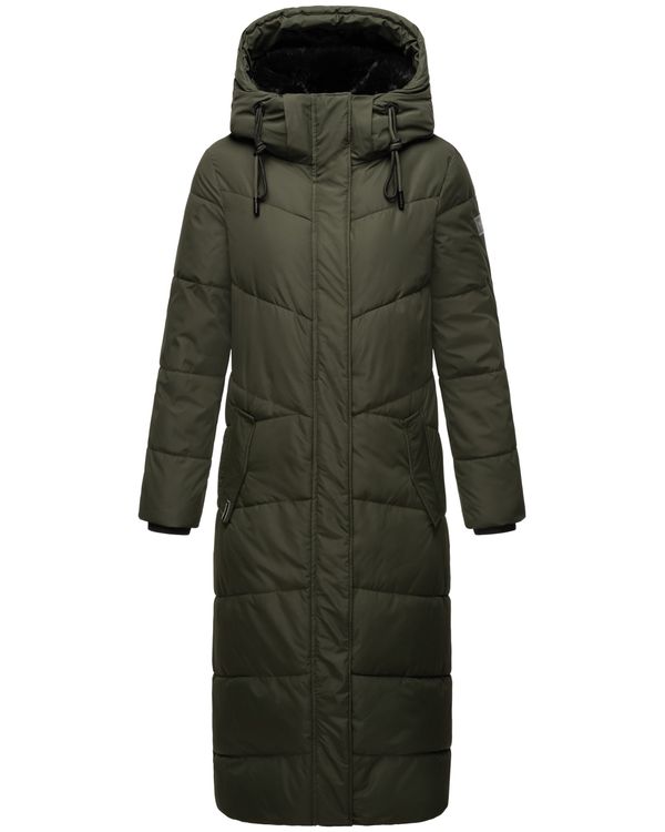 NAVAHOO NAVAHOO Зимно палто 'Hingucker XIV'  тъмнозелено