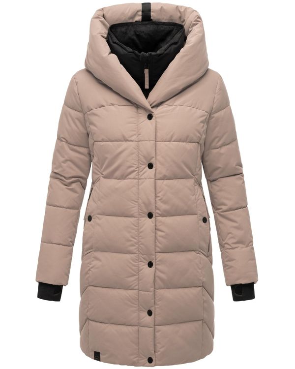 NAVAHOO NAVAHOO Зимно палто 'Knutschilein'  таупе сиво