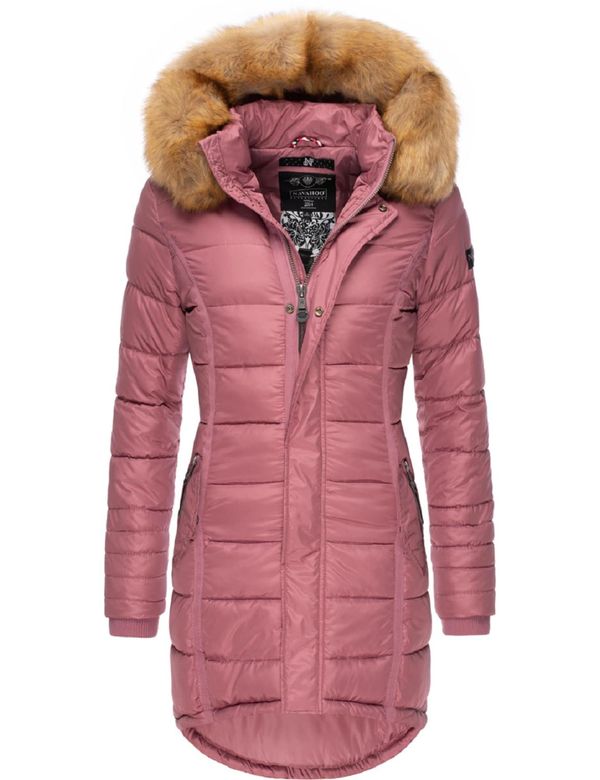 NAVAHOO NAVAHOO Зимно палто 'Papaya'  светлокафяво / розе