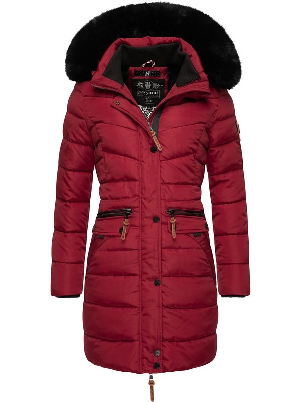 NAVAHOO NAVAHOO Зимно палто 'Paula'  червено / черно / бяло