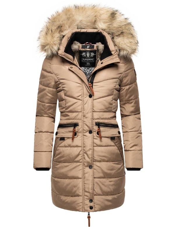 NAVAHOO NAVAHOO Зимно палто 'Paula'  светлокафяво