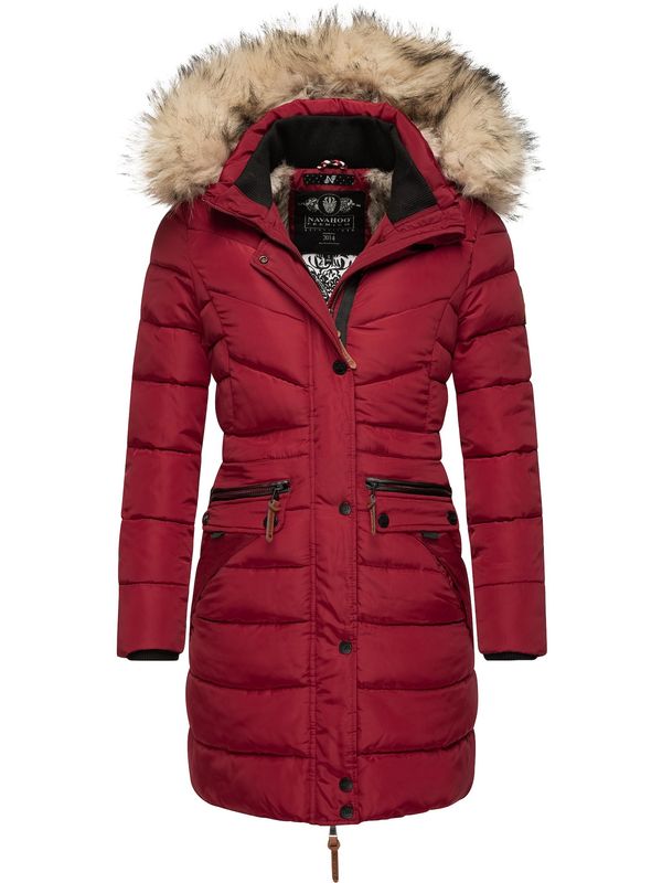 NAVAHOO NAVAHOO Зимно палто 'Paula'  винено червено / черно