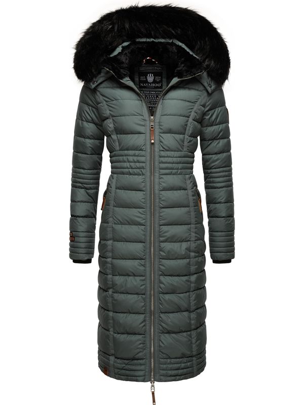 NAVAHOO NAVAHOO Зимно палто 'Umay'  кафяво / петрол / черно