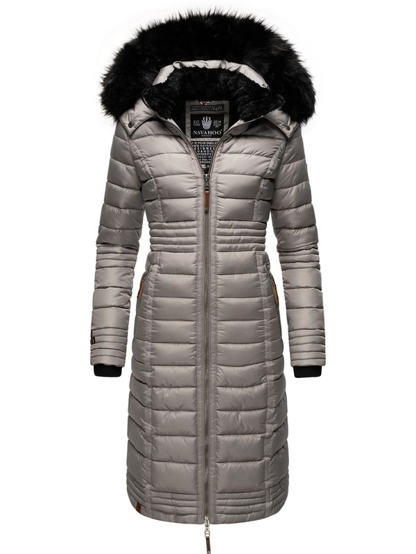 NAVAHOO NAVAHOO Зимно палто 'Umay'  сиво / черно