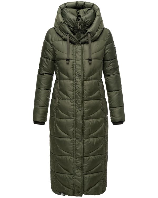 NAVAHOO NAVAHOO Зимно палто 'Waffelchen'  маслина