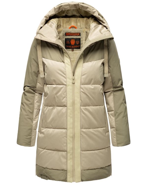 NAVAHOO NAVAHOO Зимно яке 'Kätzchen'  бежово / тъмнобежово