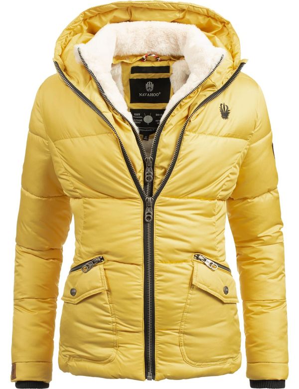 NAVAHOO NAVAHOO Зимно яке 'Megan'  кремаво / жълто / черно