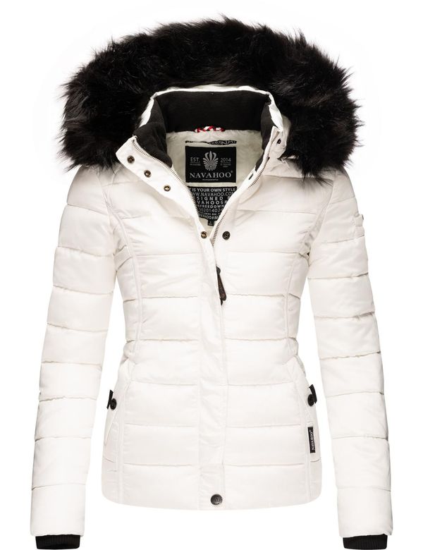 NAVAHOO NAVAHOO Зимно яке 'Miamor'  черно / естествено бяло