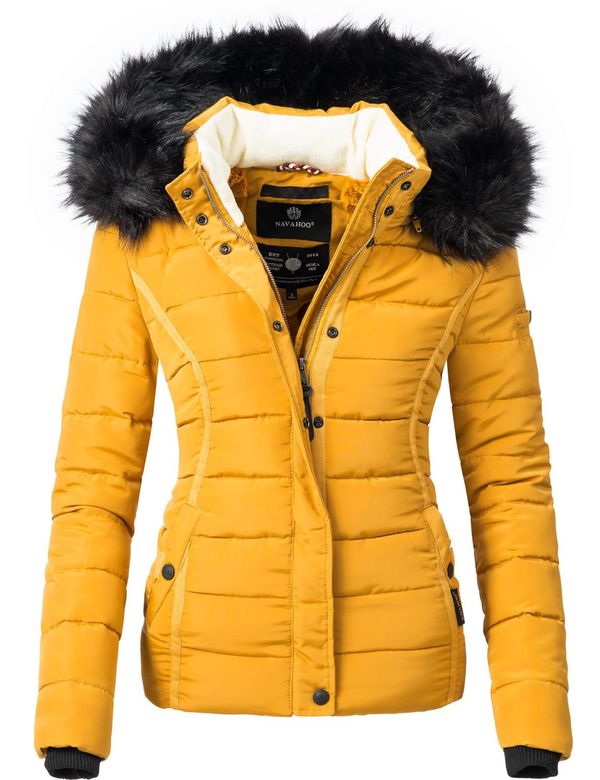 NAVAHOO NAVAHOO Зимно яке 'Miamor'  златистожълто / черно