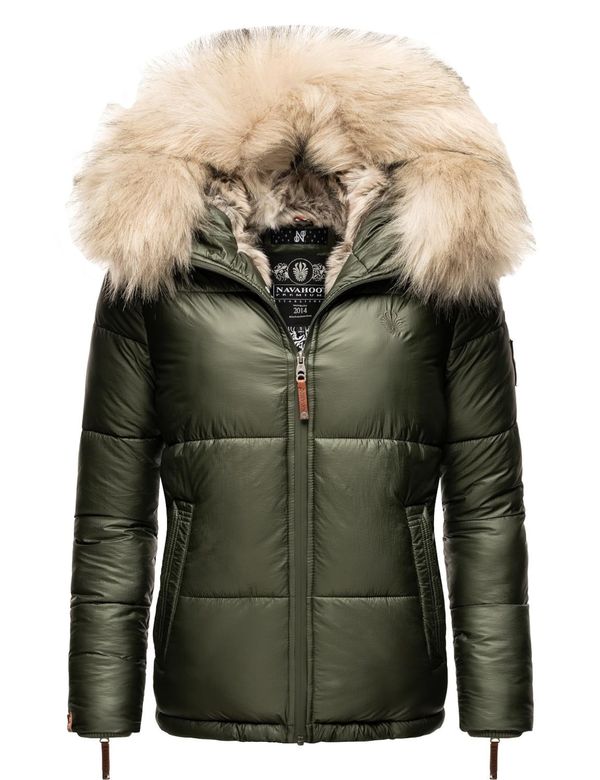 NAVAHOO NAVAHOO Зимно яке 'Tikunaa'  бежово / маслина / оранжево