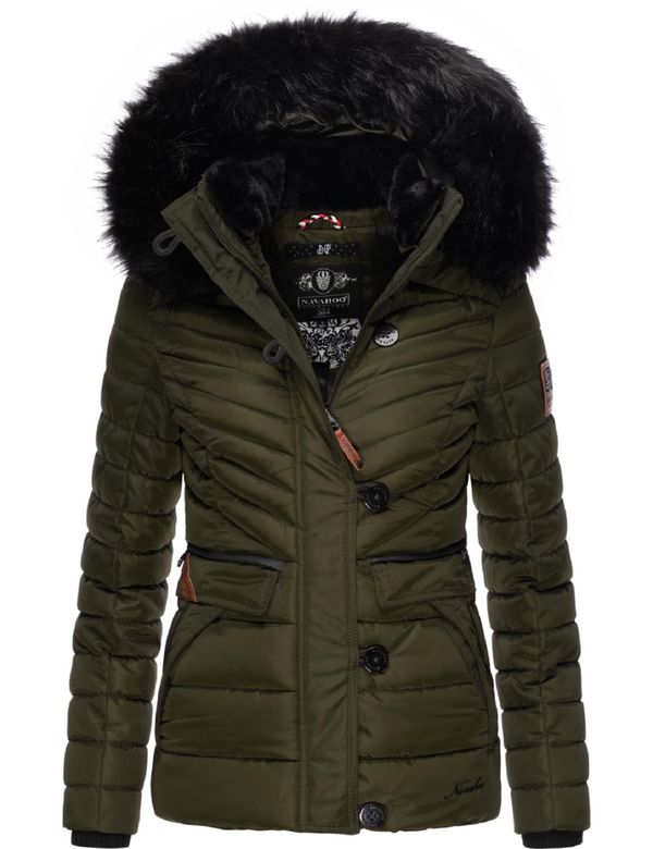 NAVAHOO NAVAHOO Зимно яке 'Wisteriaa'  кафяво / маслина / черно