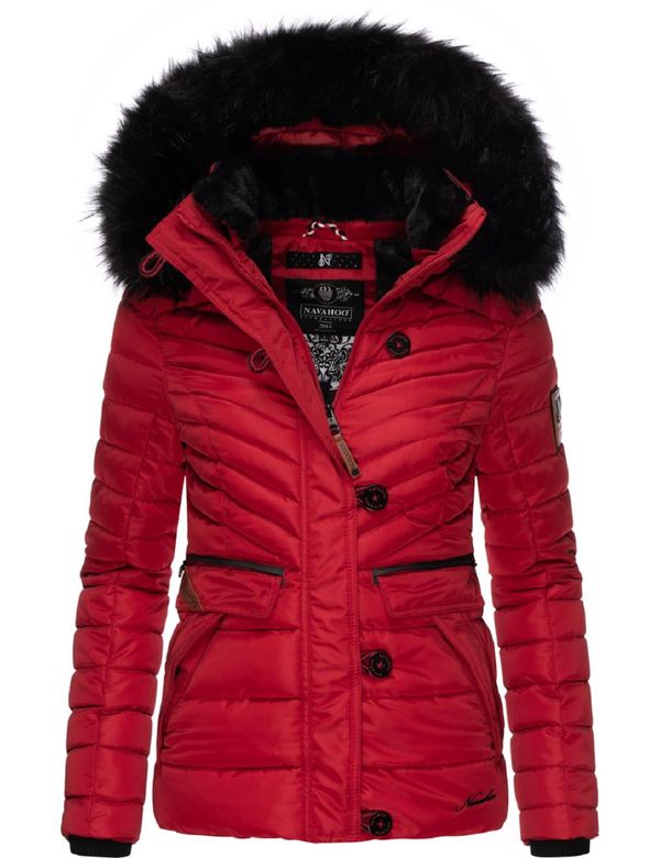 NAVAHOO NAVAHOO Зимно яке 'Wisteriaa'  огнено червено / черно
