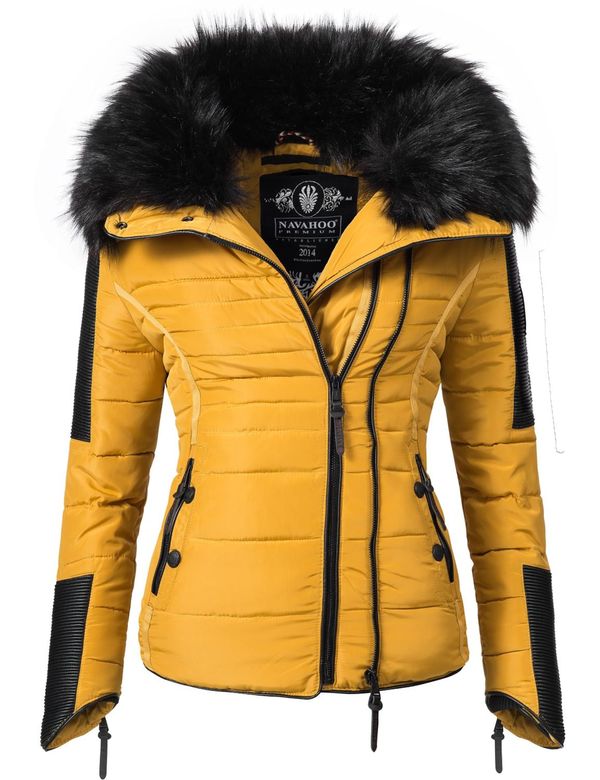 NAVAHOO NAVAHOO Зимно яке 'Yuki '  горчица / черно