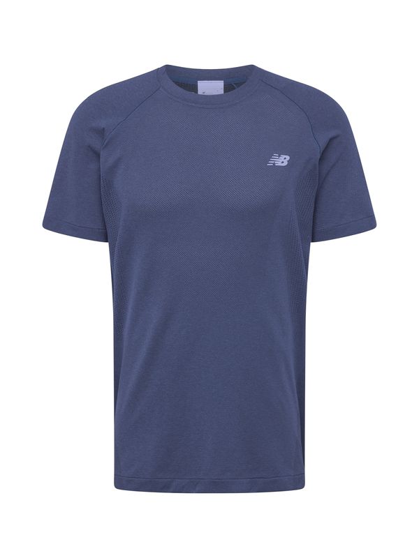 new balance new balance Функционална тениска 'Athletics'  светлосиньо / тъмносиньо