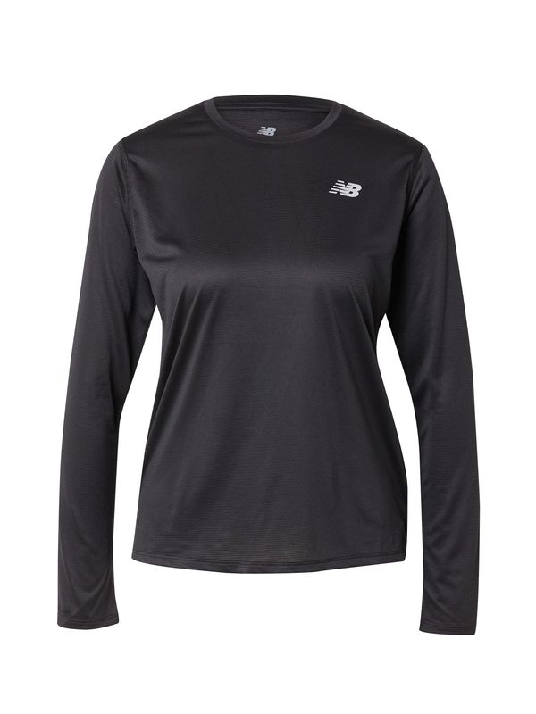 new balance new balance Функционална тениска 'Essentials'  черно / бяло