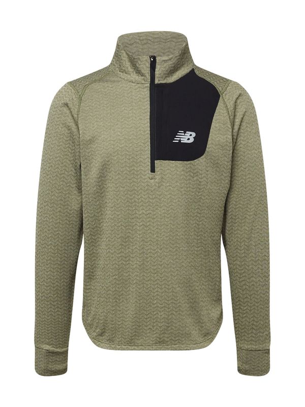 new balance new balance Функционална тениска  светлосиво / каки / черно