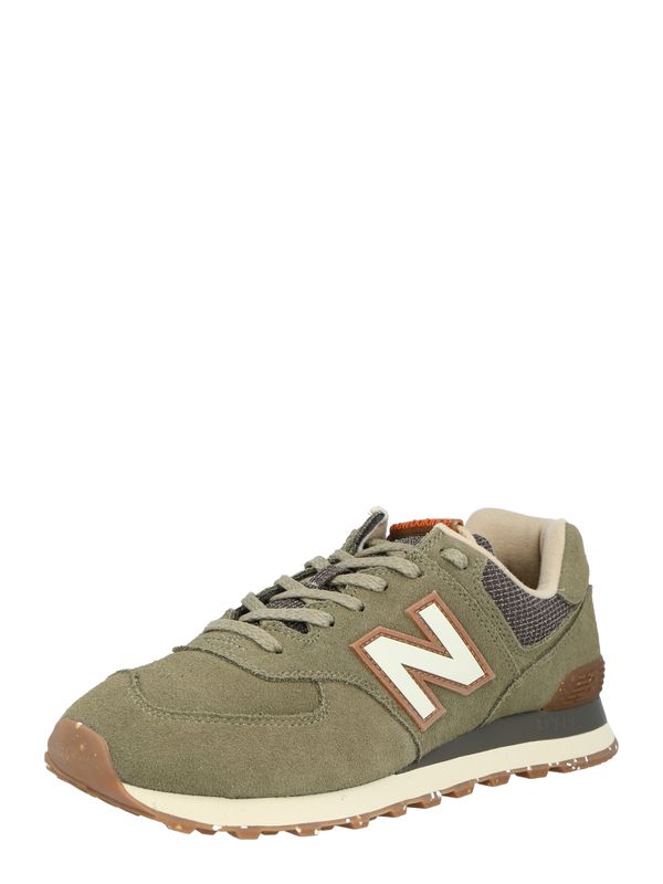 new balance new balance Ниски маратонки '574'  кремаво / зелено / оранжево