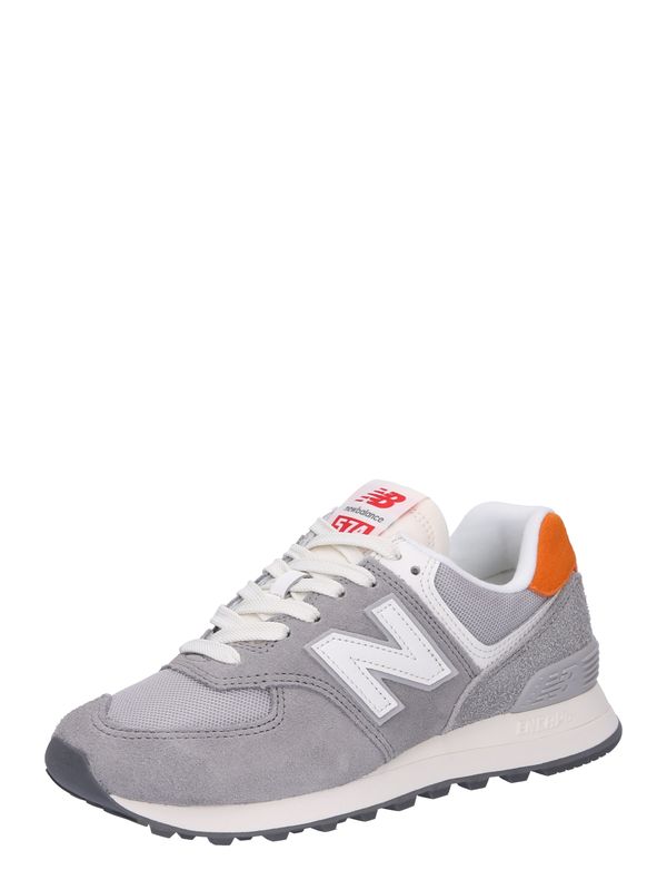new balance new balance Ниски маратонки '574'  сиво / мандарина / алено / мръсно бяло