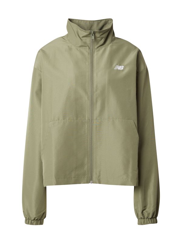 new balance new balance Преходно яке  маслина / бяло