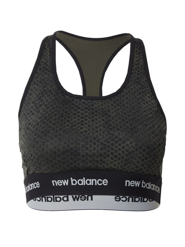 new balance new balance Спортен сутиен  тъмнозелено / черно / бяло