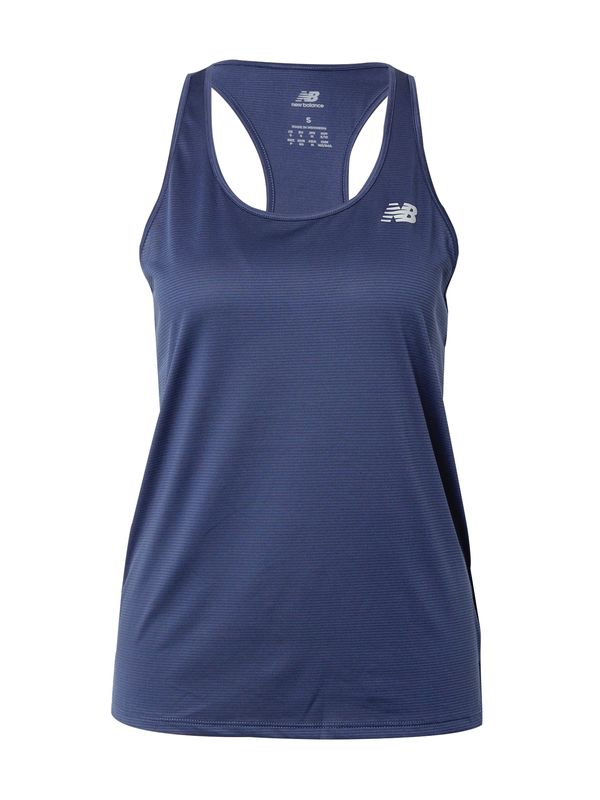 new balance new balance Спортен топ 'Essentials'  нейви синьо / тъмносиньо / бяло