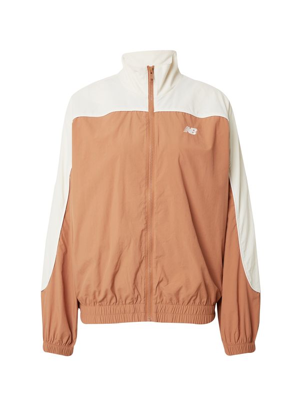 new balance new balance Спортно яке 'Greatest Hit'  светлокафяво / бяло