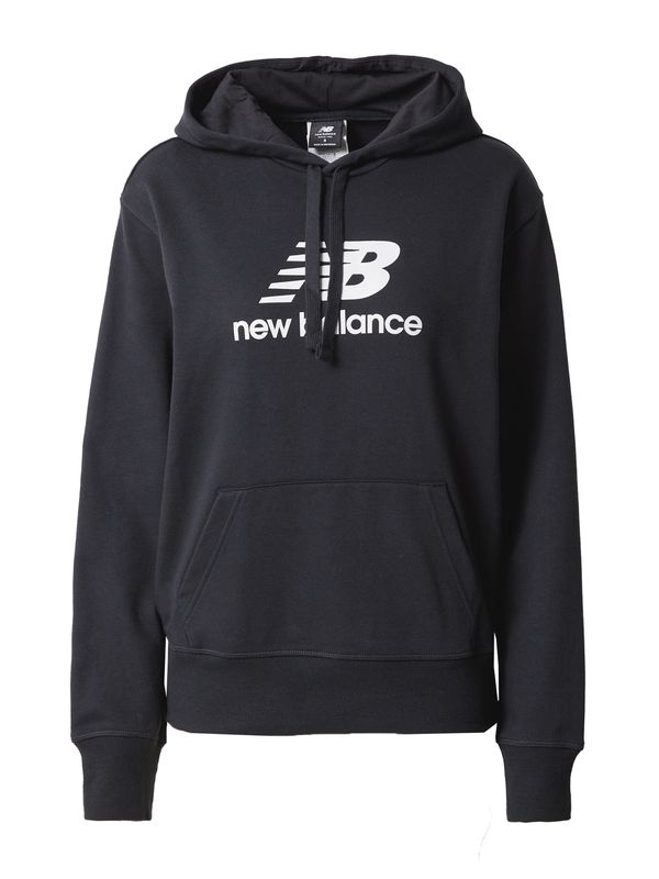 new balance new balance Суичър 'Essentials'  черно / бяло