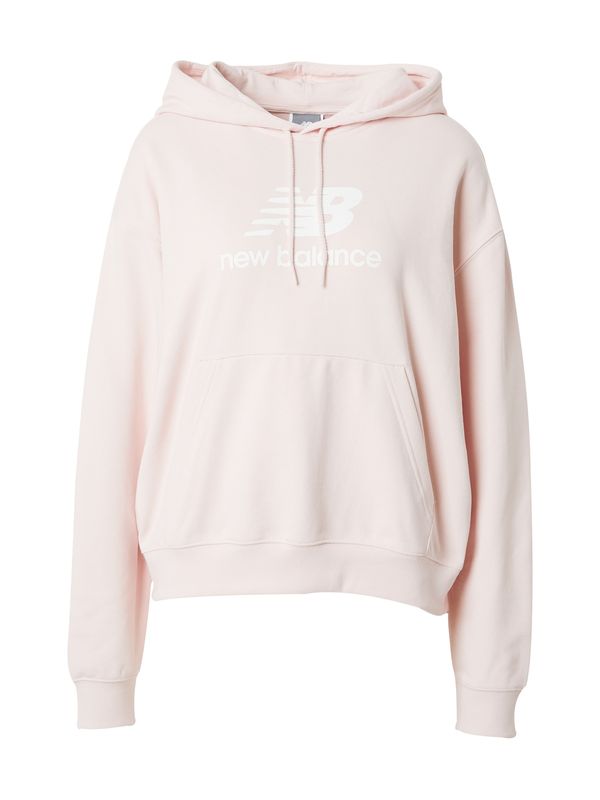new balance new balance Суичър 'Essentials'  пастелно розово / бяло