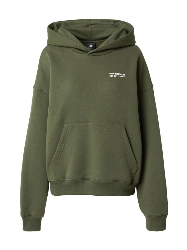 new balance new balance Суичър 'Heritage'  тъмнозелено / бяло