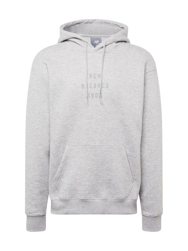 new balance new balance Суичър  тъмносиво / сив меланж