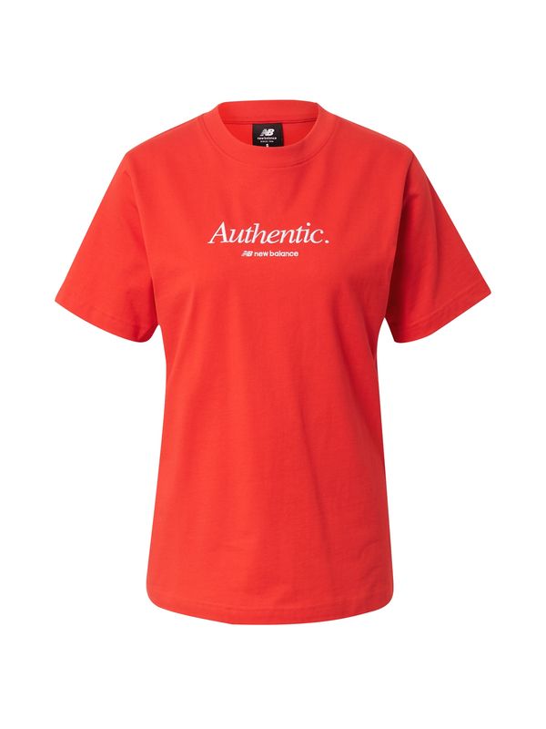 new balance new balance Тениска  червено / бяло