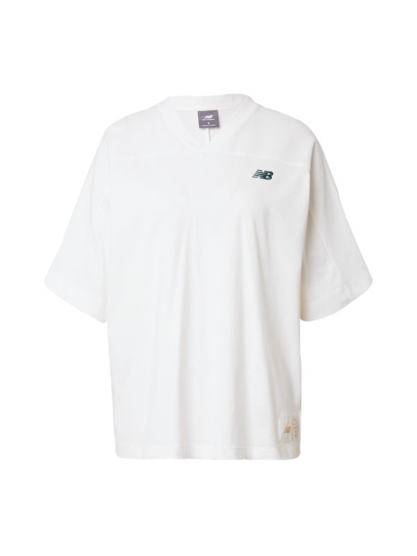 new balance new balance Тениска 'Greatest Hit'  смарагдово зелено / бяло