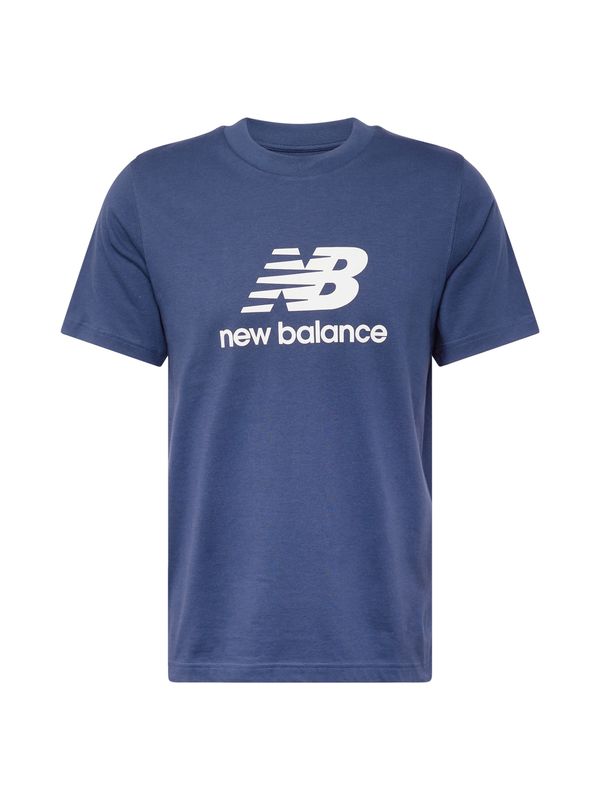 new balance new balance Тениска  нощно синьо / бяло