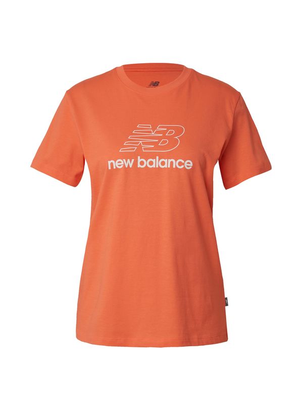 new balance new balance Тениска  оранжево-червено / бяло