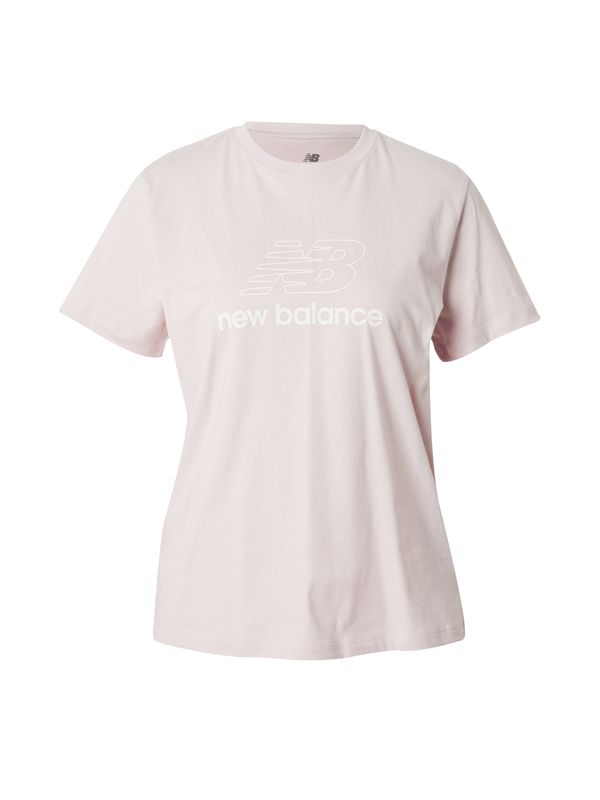 new balance new balance Тениска  пастелно розово / бяло