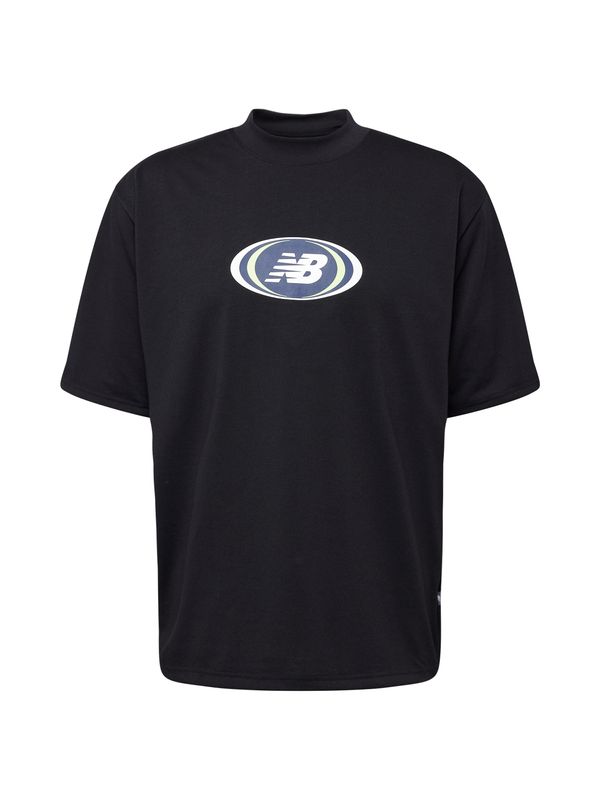 new balance new balance Тениска  синьо / черно / бяло