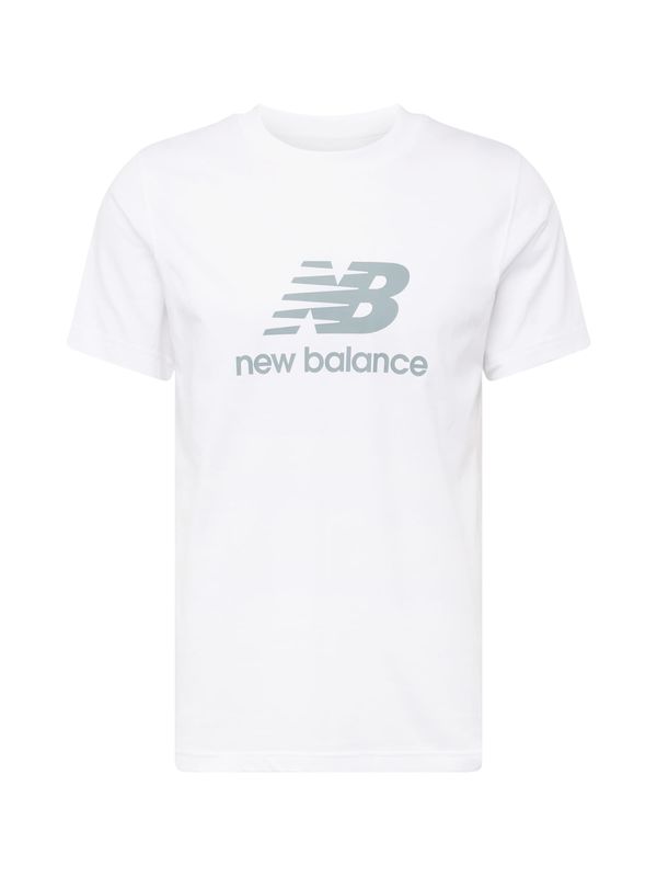 new balance new balance Тениска  сиво / бяло
