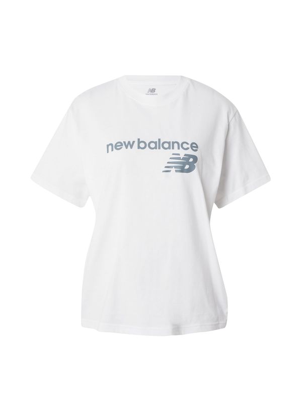 new balance new balance Тениска  тъмносиво / бяло