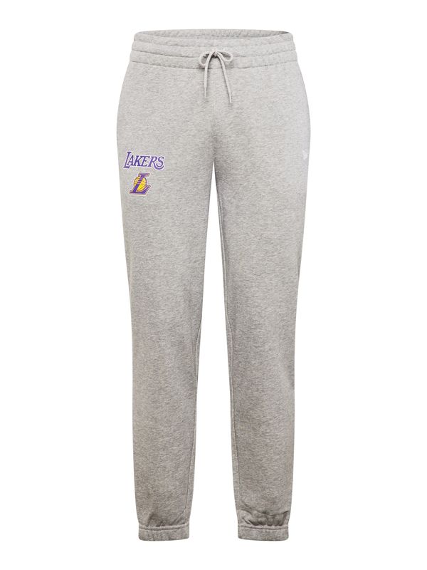 NEW ERA NEW ERA Панталон 'NBA'  жълто / сив меланж / тъмнолилаво / бяло