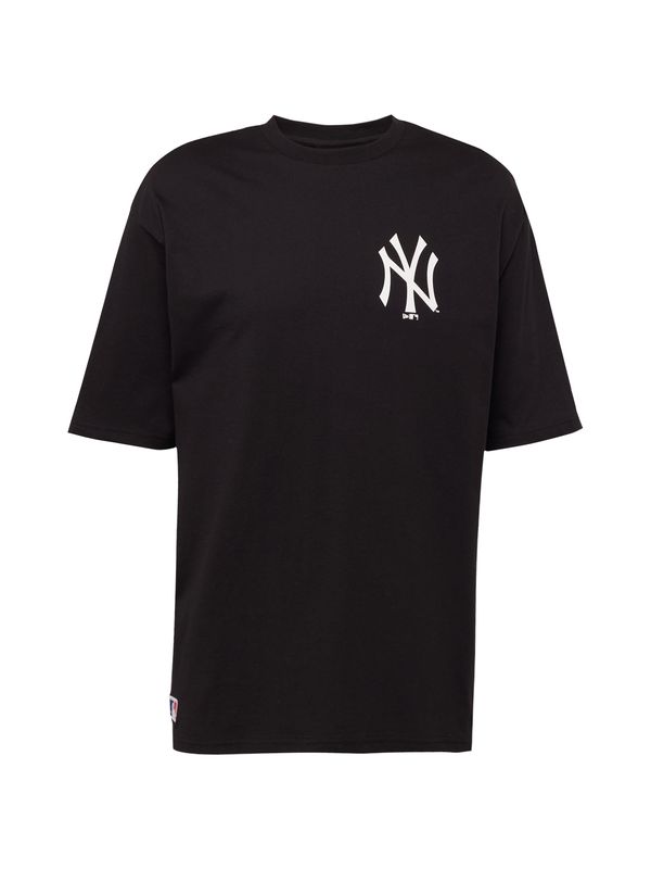 NEW ERA NEW ERA Тениска 'ESSENTIALS NEYYAN'  черно / бяло