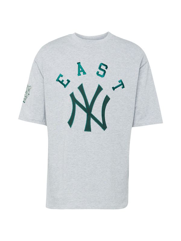 NEW ERA NEW ERA Тениска 'MLB TEAM'  сив меланж / смарагдово зелено
