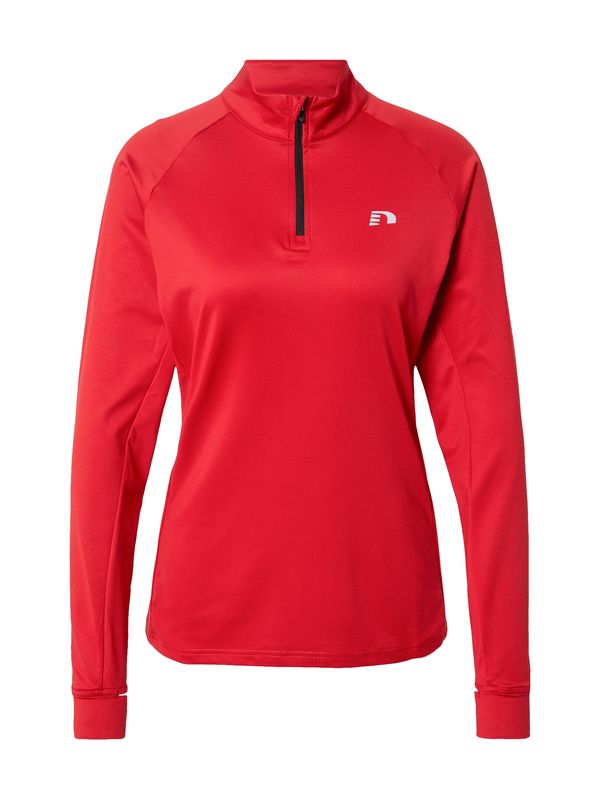 Newline Newline Функционална тениска  светлосиво / червено