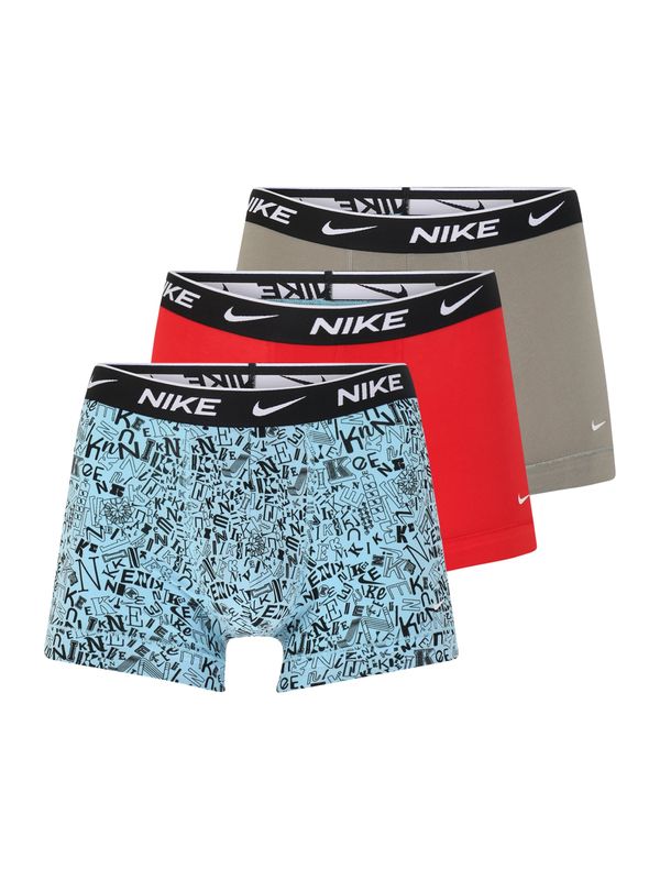 NIKE NIKE Боксерки  светлосиньо / сиво-бежово / червено / черно
